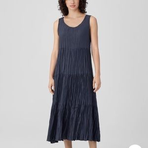 Eileen Fisher Crushed Silk Dress